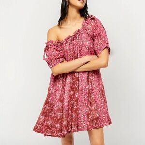 Free People Jet Set Floral Mini Dress